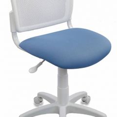 Кресло детское Бюрократ CH-W296NX/26-24 белый TW-15 голубой 26-24 в Сысерти - sysert.mebel24.online | фото