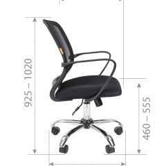 Кресло для оператора CHAIRMAN 698 хром (ткань TW 11/сетка TW 01) в Сысерти - sysert.mebel24.online | фото 7