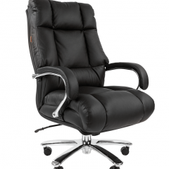 Кресло для руководителя CHAIRMAN 405 (Кожа) Черное в Сысерти - sysert.mebel24.online | фото 2