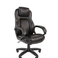 Кресло для руководителя  CHAIRMAN 432 (Экокожа черная) в Сысерти - sysert.mebel24.online | фото 1