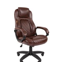 Кресло для руководителя  CHAIRMAN 432 (Экокожа коричневая) в Сысерти - sysert.mebel24.online | фото