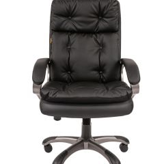 Кресло для руководителя  CHAIRMAN 442 (экокожа черная) в Сысерти - sysert.mebel24.online | фото