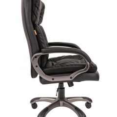 Кресло для руководителя  CHAIRMAN 442 (экокожа черная) в Сысерти - sysert.mebel24.online | фото 3