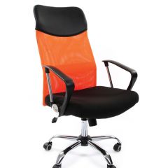 Кресло для руководителя CHAIRMAN 610 N (15-21 черный/сетка оранжевый) в Сысерти - sysert.mebel24.online | фото