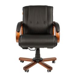 Кресло для руководителя CHAIRMAN  653 М (Кожа) Черное в Сысерти - sysert.mebel24.online | фото 2