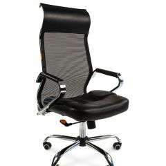 Кресло для руководителя CHAIRMAN 700 (Сетка) Черное в Сысерти - sysert.mebel24.online | фото