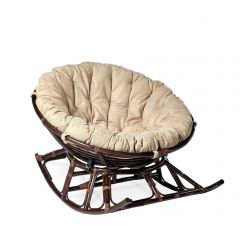 Кресло-качалка Папасан 23/01D (Темно-коричневый) в Сысерти - sysert.mebel24.online | фото