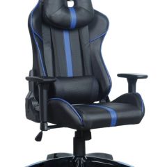 Кресло компьютерное BRABIX "GT Carbon GM-120" (черное/синее) 531930 в Сысерти - sysert.mebel24.online | фото