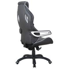 Кресло компьютерное BRABIX Techno Pro GM-003 (экокожа черное/серое, вставки серые) 531814 в Сысерти - sysert.mebel24.online | фото 7