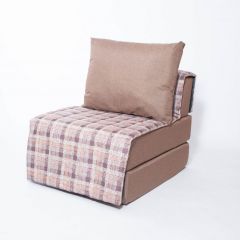 Кресло-кровать бескаркасное Харви (коричневый-квадро беж) в Сысерти - sysert.mebel24.online | фото 1