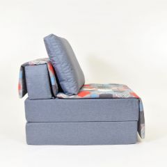 Кресло-кровать бескаркасное Харви (серый-геометрия слейт) в Сысерти - sysert.mebel24.online | фото 2