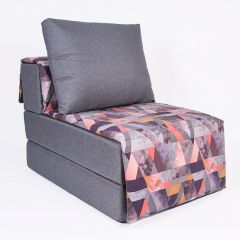 Кресло-кровать бескаркасное Харви (серый-сноу манго) в Сысерти - sysert.mebel24.online | фото
