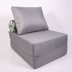 Кресло-кровать-пуф бескаркасное Прайм (Серый) в Сысерти - sysert.mebel24.online | фото