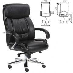 Кресло офисное BRABIX "Direct EX-580" (хром/рециклированная кожа/черное) 531824 в Сысерти - sysert.mebel24.online | фото