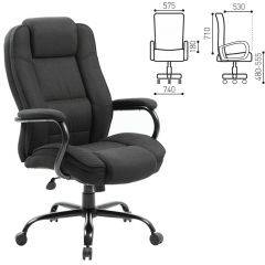 Кресло офисное BRABIX "Heavy Duty HD-002" (ткань/черное) 531830 в Сысерти - sysert.mebel24.online | фото 3