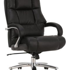 Кресло офисное BRABIX PREMIUM "Bomer HD-007" (рециклированная кожа, хром, черное) 531939 в Сысерти - sysert.mebel24.online | фото