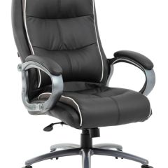 Кресло офисное BRABIX PREMIUM "Strong HD-009" (экокожа черная, ткань серая) 531945 в Сысерти - sysert.mebel24.online | фото 1
