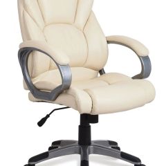 Кресло офисное BRABIX "Eldorado EX-504", экокожа, бежевое, 531167 в Сысерти - sysert.mebel24.online | фото