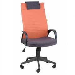 Кресло Квест HOME (Ткань КФ-28/КФ-13) оранжевый-сливовый в Сысерти - sysert.mebel24.online | фото