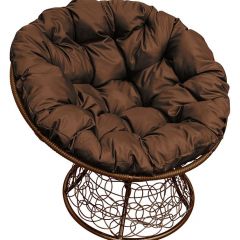Кресло "ПАПАСАН" ротанг (каркас коричневый) в Сысерти - sysert.mebel24.online | фото 1