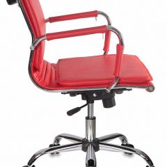 Кресло руководителя Бюрократ CH-993-LOW/RED красный в Сысерти - sysert.mebel24.online | фото 2