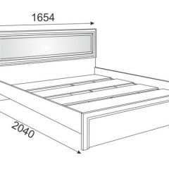 Кровать 1.6 Беатрис М09 с мягкой спинкой и настилом (Орех гепланкт) в Сысерти - sysert.mebel24.online | фото 2