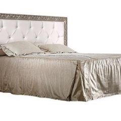 Кровать 2-х спальная(1,6 м)Тиффани Premium черная/серебро с мягким элементом со стразами с подъемным механизмом (ТФКР-2[3][7](П) в Сысерти - sysert.mebel24.online | фото