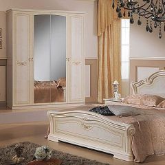 Кровать 2-х спальная 1600*2000, Ирина, изголовье ЛДСП (08.116) *без основания (дерево, беж) в Сысерти - sysert.mebel24.online | фото 2