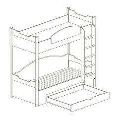 Кровать 2-х ярусная №421 Прованс в Сысерти - sysert.mebel24.online | фото 2