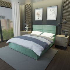 Кровать Аврора Решетка+ПМ+Дно (1600) в Сысерти - sysert.mebel24.online | фото