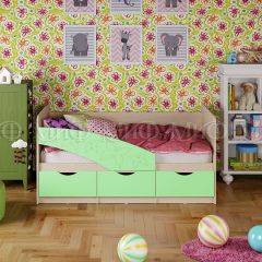 Кровать Бабочки (Салатовый матовый) 1600 в Сысерти - sysert.mebel24.online | фото 1