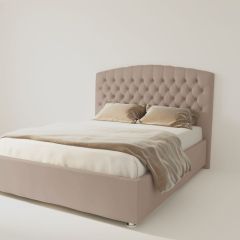 Кровать Берлин с ПМ 2000 (велюр серый) в Сысерти - sysert.mebel24.online | фото 2