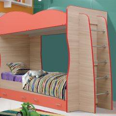 Кровать детская 2-х ярусная Юниор-1.1 (800*2000) ЛДСП в Сысерти - sysert.mebel24.online | фото