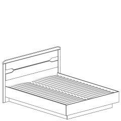 Кровать на 1400 №328 "Ронда" в Сысерти - sysert.mebel24.online | фото 2