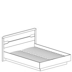 Кровать двойная с мягким изголовьем №315 Ронда (1600) в Сысерти - sysert.mebel24.online | фото 2