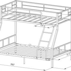 Кровать двухъярусная «Гранада-1П 140» с полкой в Сысерти - sysert.mebel24.online | фото 6