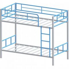 Кровать двухъярусная "Севилья-2.01 комбо" Серый/Голубой в Сысерти - sysert.mebel24.online | фото 2