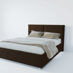 Кровать Корсика с ПМ 800 (экокожа коричневая) в Сысерти - sysert.mebel24.online | фото 2