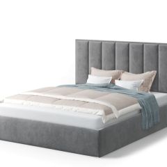 Кровать Лира 1400*2000 NEO 25 (серый) в Сысерти - sysert.mebel24.online | фото