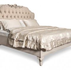 Кровать Мокко 1600 с мягким изголовьем + основание (бежевый) в Сысерти - sysert.mebel24.online | фото