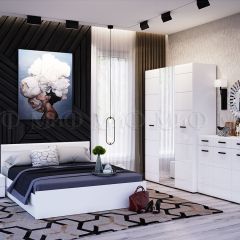 НЭНСИ NEW Кровать 1,6 м с ПМ (Белый глянец холодный/Белый) в Сысерти - sysert.mebel24.online | фото 2