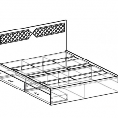 Кровать Николь 1400 (венге) в Сысерти - sysert.mebel24.online | фото 2