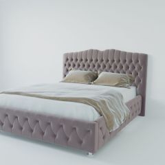 Кровать Нягань с ПМ 1200 (велюр темно-серый) в Сысерти - sysert.mebel24.online | фото