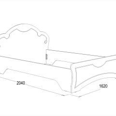 Кровать Ольга-10 МДФ (1400) без основания в Сысерти - sysert.mebel24.online | фото 2