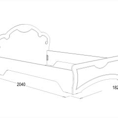 Кровать Ольга-10 МДФ (1600) без основания в Сысерти - sysert.mebel24.online | фото 2