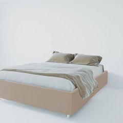 Кровать Подиум с ПМ 1200 (велюр серый) в Сысерти - sysert.mebel24.online | фото 1