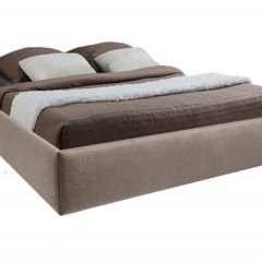 Кровать Подиум с ПМ 1400 (велюр серый) в Сысерти - sysert.mebel24.online | фото