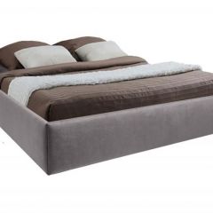 Кровать Подиум с ПМ 1400 (велюр темно-серый) в Сысерти - sysert.mebel24.online | фото