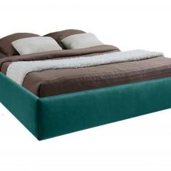 Кровать Подиум с ПМ 1600 (велюр бирюзовый) в Сысерти - sysert.mebel24.online | фото