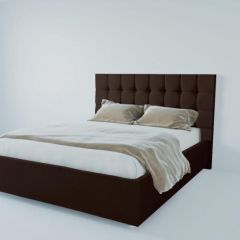 Кровать Венеция без основания 2000 (экокожа коричневая) в Сысерти - sysert.mebel24.online | фото